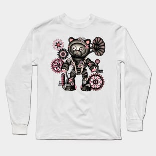 Steampunk teddy bear Long Sleeve T-Shirt